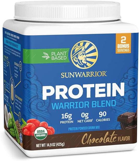 Sunwarrior Vegan Organic Protein Powder Plant-based 17 Servings