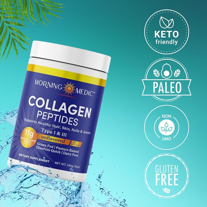 Quick Dissolving Collagen Peptides Powder 41 Servings, 16 OZ