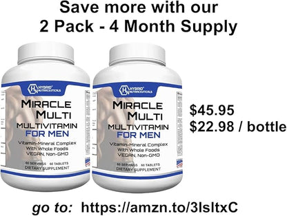 MiracleMulti One a Day Men's Multivitamin-Multimineral (60 Day