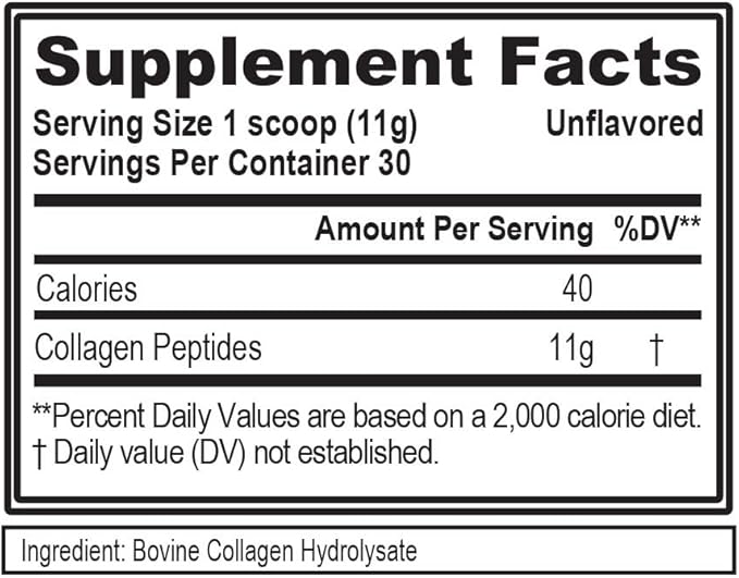 Evlution Nutrition Collagen Peptides Powder, Premium (30 Servings)