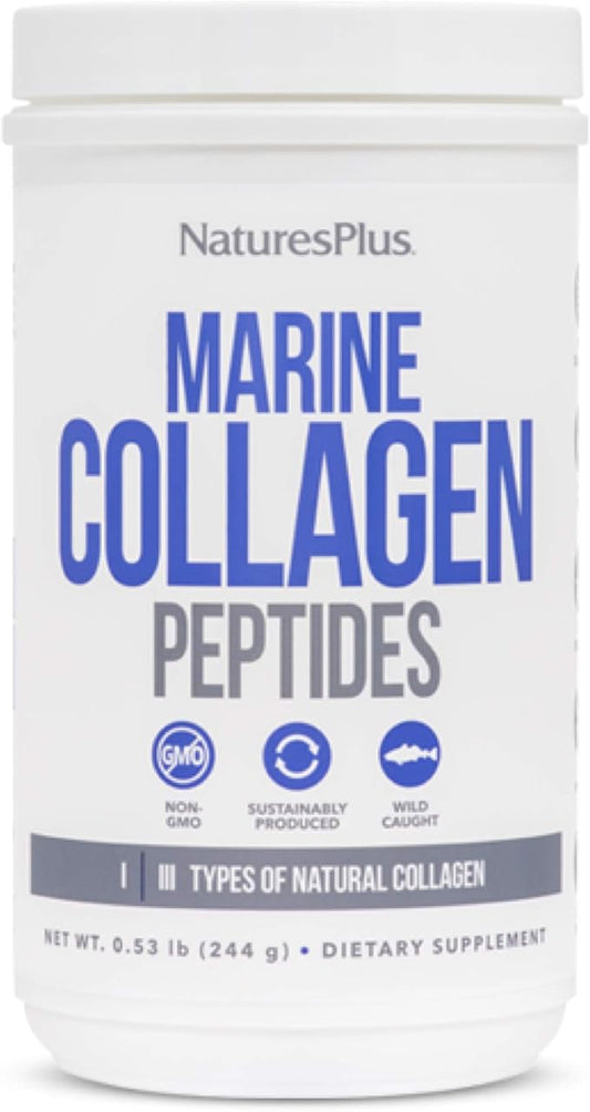 Natures Plus Marine Collagen Peptides, Unflavored 0.54 lb 20 Servings