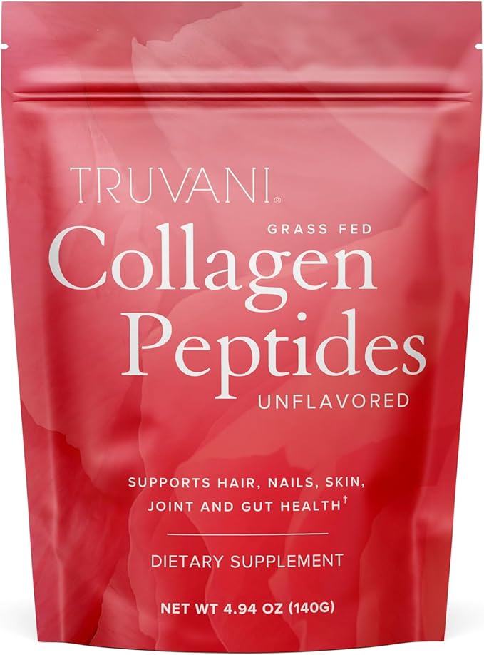 Truvani Hydrolyzed Collagen Peptides 7 Servings 20g Grass-Fed