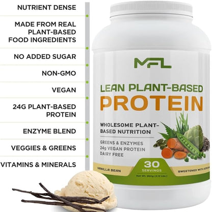 MFL Vegan, Plant-Based Protein Powder l 2.12 lbs