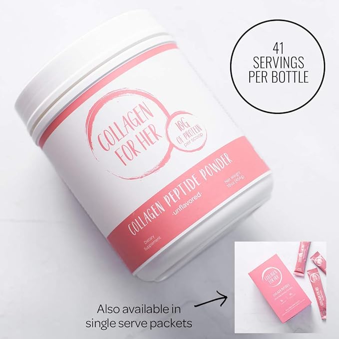 Unflavored Collagen Peptides Powder (41 Servings)