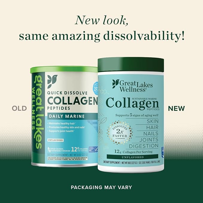 Great Lakes Wellness Sustainable Marine Collagen 8 oz