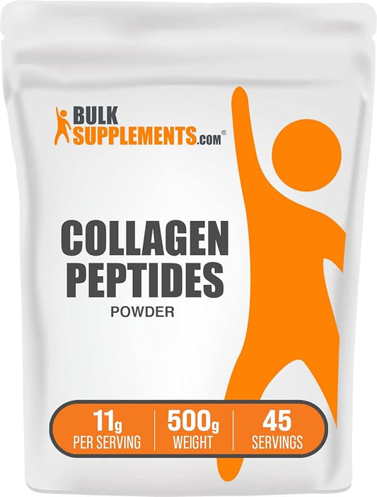 BulkSupplements.com Collagen Peptides Powder 11g per 500g (1.1 (1.1 lbs) 1)