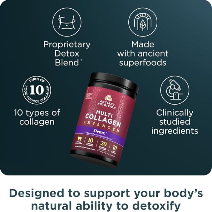 Ancient Nutrition Advanced Collagen Powder Protein 36 Servings