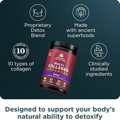 Ancient Nutrition Advanced Collagen Powder Protein 36 Servings