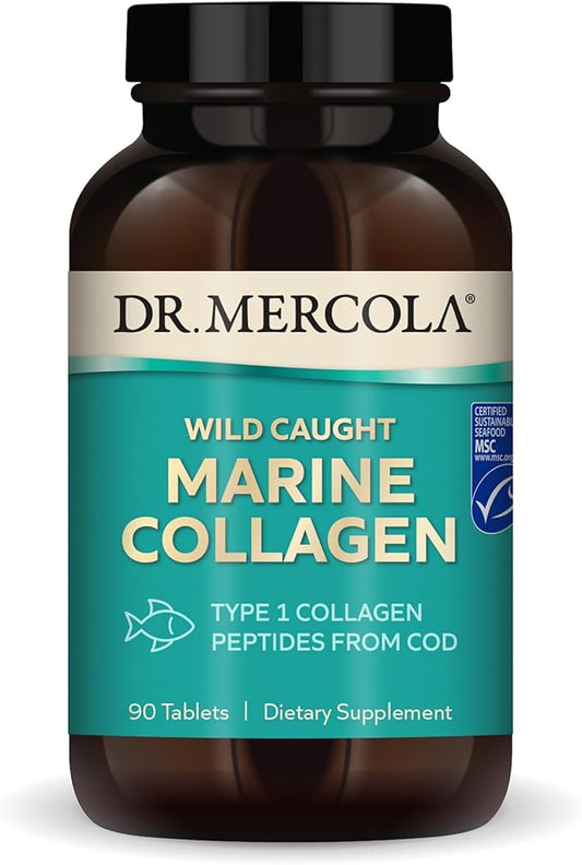 Dr. Mercola Wild Caught Marine Collagen, 30 Servings (90 Tablets),
