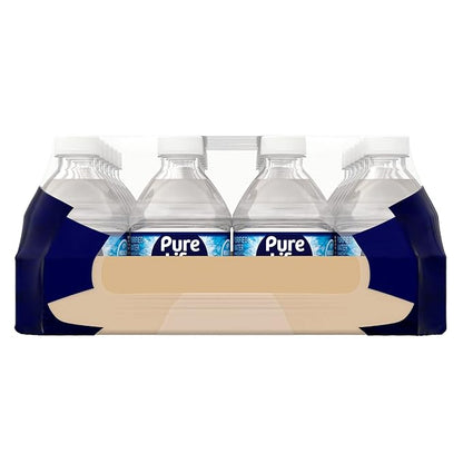 Pure Life Purified Water Bottles, 24 Pack - Still Bottled Water Enhanced with Minerals for a Crisp Taste, Plastic Bottles - 8 Fl Oz