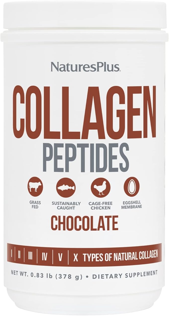 Natures Plus Collagen Peptides, Chocolate 0.83 lb 14 Servings
