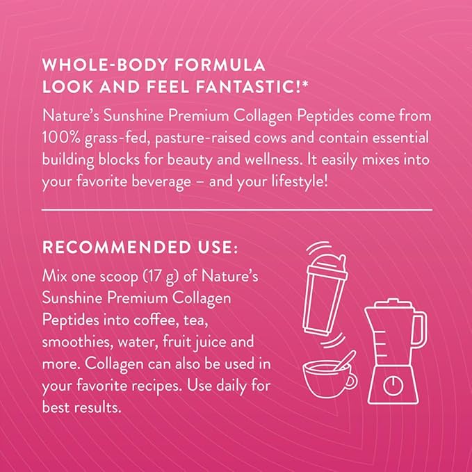 Nature's Sunshine Collagen Powder Type I 18 Oz