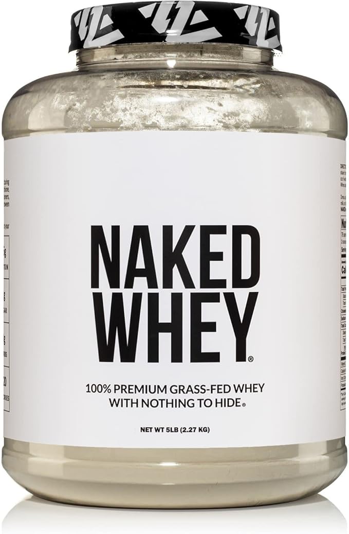 NAKED WHEY 5LB 100% Grass Fed 1 Ingredient, 76 Servings