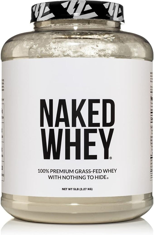 NAKED WHEY 5LB 100% Grass Fed 1 Ingredient, 76 Servings