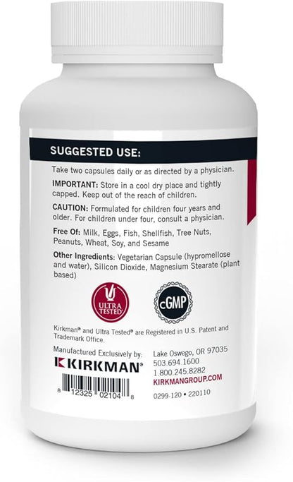 Kirkman - Kids Multivitamin and Mineral D3 - 120 Capsules