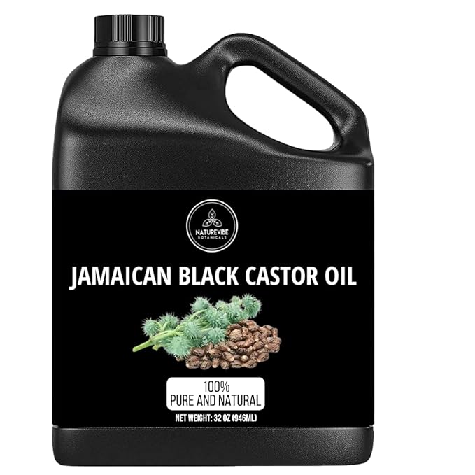 Naturevibe Botanicals Jamaican Black Castor Oil 32 Ounces 100% Pure