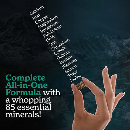 Shilajit Capsules with Sea Moss, Ashwagandha 10 in 1 Supplemet 60 Servings, 120 Capsules