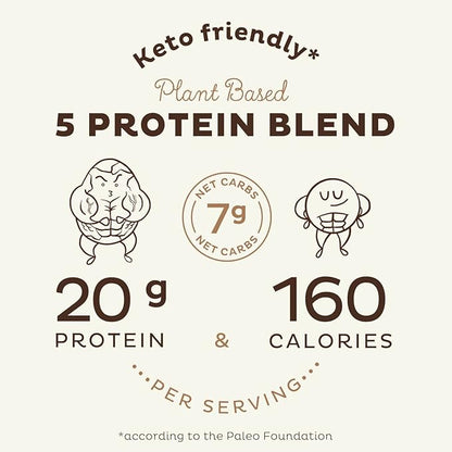 KOS Vegan Protein Powder Erythritol Free, Chocolate 28 Servings