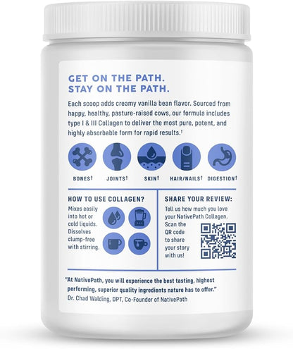 NativePath Collagen Peptides 1 & 3 Collagen. 228g)