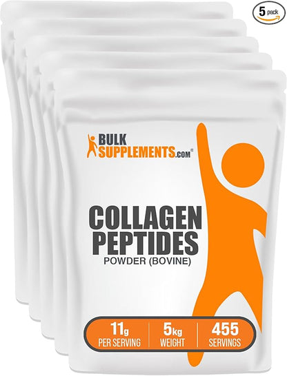 BulkSupplements.com Collagen Peptides Powder 11g per 5kg (11 (11 lbs) 5)