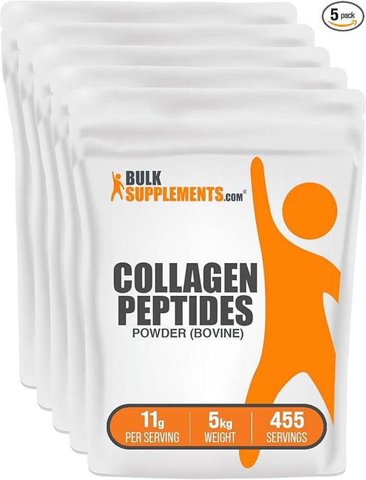 BulkSupplements.com Collagen Peptides Powder 11g per 5kg (11 (11 lbs) 5)