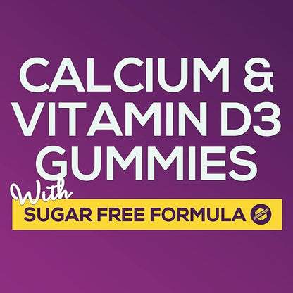 Sugar Free Calcium Gummy Bites Plus 400 IU D3, Bone 60 Gummies