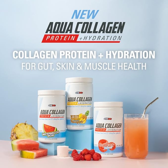 EHP Labs Aqua Hydrolyzed Collagen Peptides Powder 10g of 24 Servings
