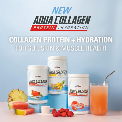 EHP Labs Aqua Hydrolyzed Collagen Peptides Powder 10g of 24 Servings