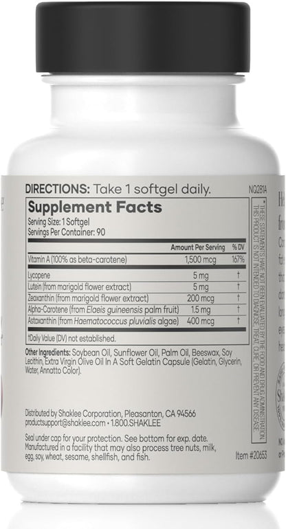 Shaklee - CarotoMax: Advanced Eye Health 6 Key 90 Softgels