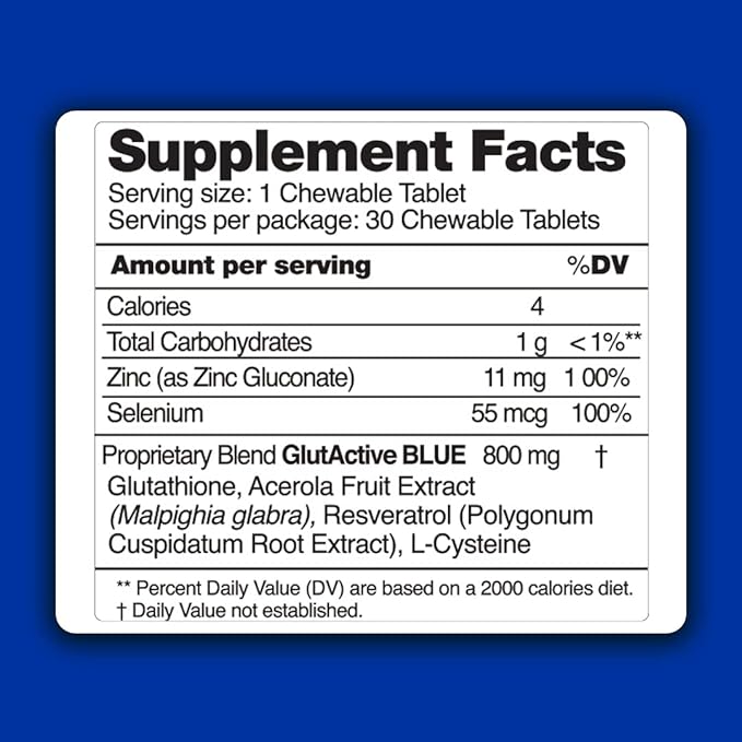Glutathione Blend 800mg – Antioxidant, Increase 30 Count 1)