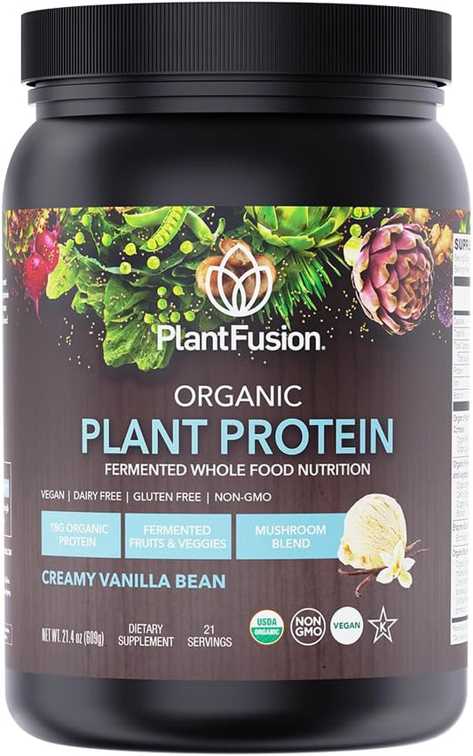 Organic Vegan Protein Powder 18.5 oz, 21 Servings
