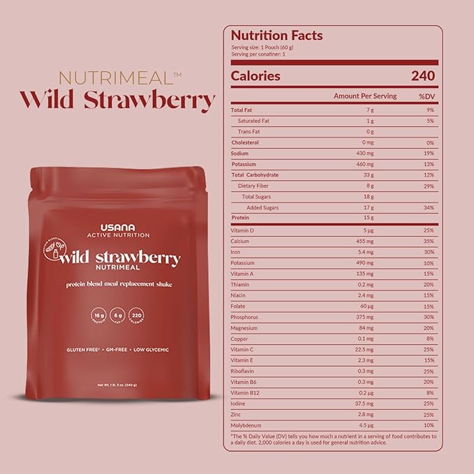 USANA Nutrimeal Meal Replacement Shake 540 Grams 9 Servings