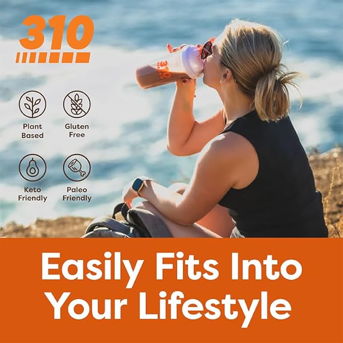 310 Nutrition All-In-One Meal Replacement Shake - Fiber-Rich Vegan Blend with Natural Sweeteners - Low Carb, Keto & Paleo Friendly, Gluten-Free, 26 Essential Vitamins, Pumpkin Spice, 28 Servings