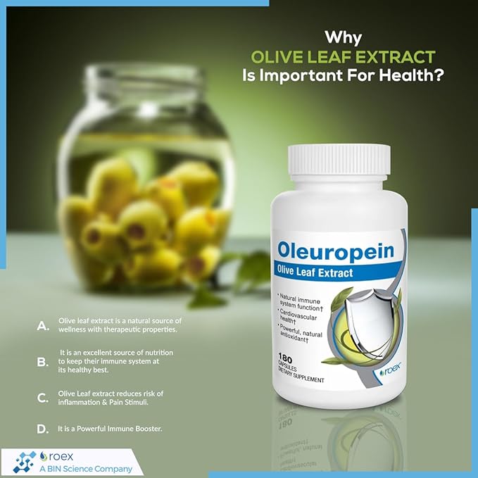 Roex Vitamins | Oleuropein Olive Leaf 180 Count