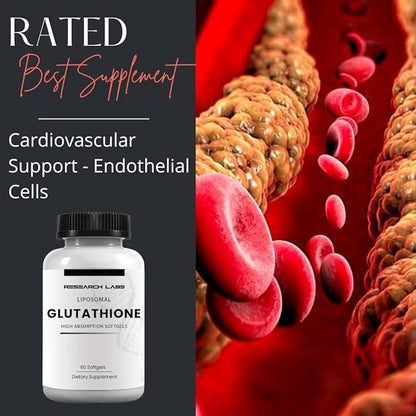Research Labs Liposomal Glutathione Supplement w/Gluta-IV™, 100x Enhanced 2 Fer 1 Ad, 120 Total