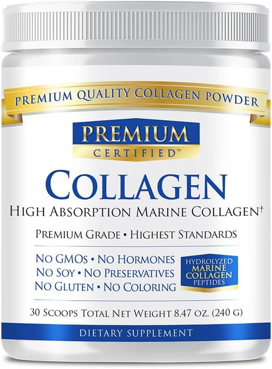 Collagen Powder - Hydrolyzed Pure Marine 30 Scoops 1 Month