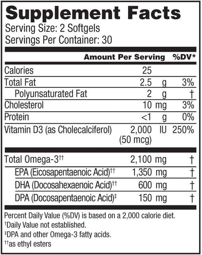 Oceanblue Professional Omega-3 2100 – 120 D3 – (60 Servings)