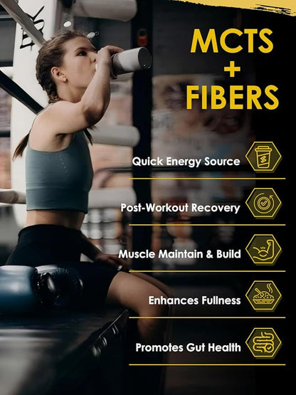 NATURE TARGET Whey Isolate Protein Powder, Unflavored, 25g Protein, Low Carb Protein Powder, Sugar-Free, for Men & Women, 5.5g BCAAs, Rich in Fibers & Minerals, 1.1 Pound (500g)