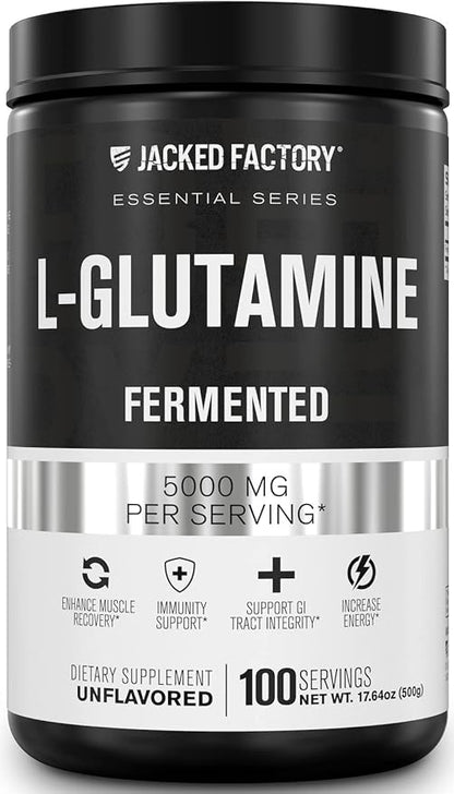 Jacked Factory L-Glutamine Powder 100 Servings