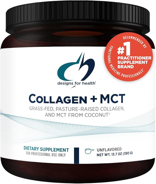 Designs for Health Collagen + MCT, Unflavored (30 Servings)