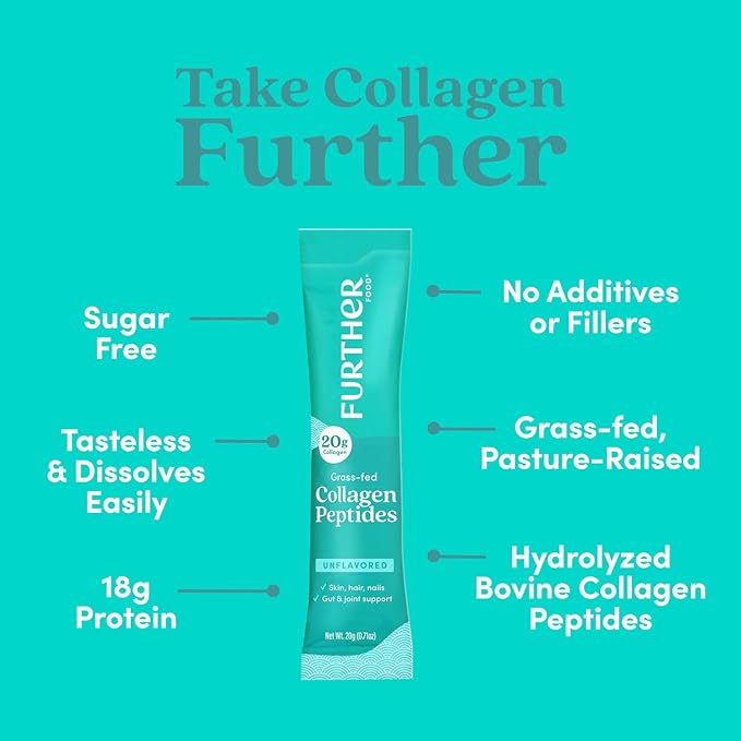 Further Food Unflavored Collagen Peptides Powder 1 & 3 Protein, 8.47 oz