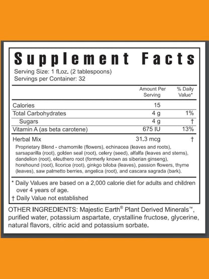 Youngevity Majestic Earth Herbal Rainforest, 32 Fl Oz - Ultimate Multi-Herbal, multivitamin and Mineral Complex for Men, Women, Kids - Immune Support Supplement - Gluten-Free