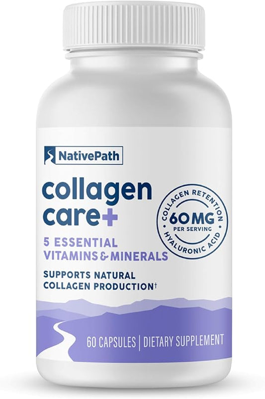 NativePath Collagen Care+, 5 Vitamin Blend 60 Capsules