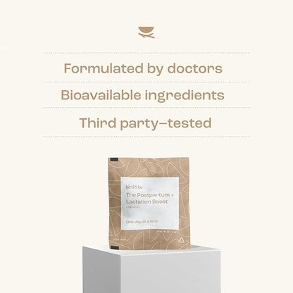 The Postpartum with Lactation Boost (Omega-3), Iron, B12-30-Day Supply