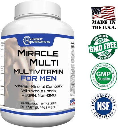 MiracleMulti One a Day Men's Multivitamin-Multimineral (60 Day