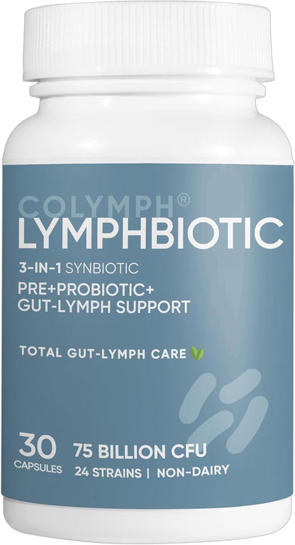 CoLymph® Lymphbiotic: 3-in-1 Synbiotic. Vegan Prebiotic,
