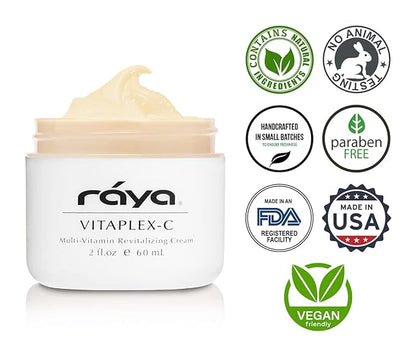 Raya Vitaplex-C Cream (305) | Moisturizing, Multi-Vitamin, Anti-Aging, and Revitalizing Face Cream for Dry, Mature, and Damaged Skin | Tones and Firms | Helps Reduce Fine Lines and Wrinkles