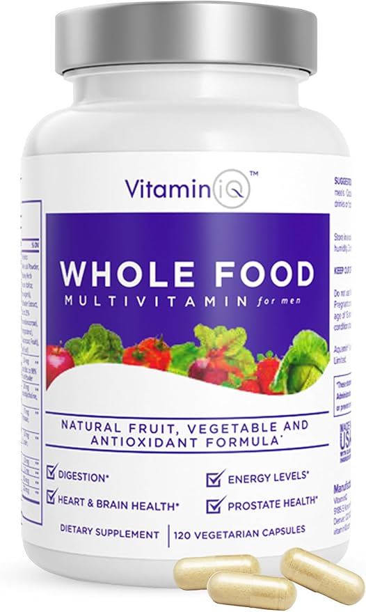 Whole Food Multivitamin for Men (120 B6, C, D3, E