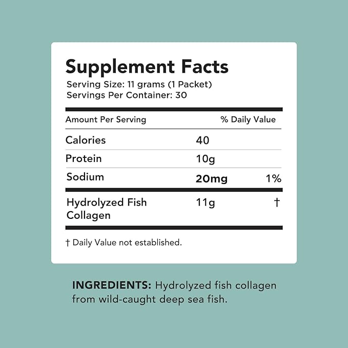 AMANDEAN Marine Collagen Peptides Powder Stick 30 Single
