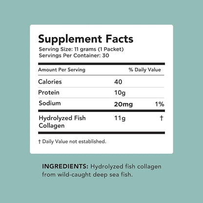 AMANDEAN Marine Collagen Peptides Powder Stick 30 Single